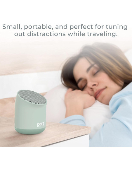 Máquina de Sonido Calmante Pure Enrichment Wave Mini Zen - 6 Sonidos Relajantes, Portátil, Verde Tranquilo Máquina de Sonido Calmante Pure Enrichment Wave Mini Zen - 6 Sonidos Relajantes, Portátil, Verde Tranquilo