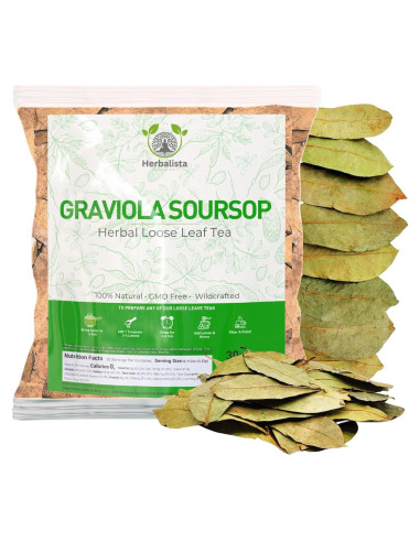 Hojas de Guanabana Secas Herbalista 113.4 g - 100% Natural