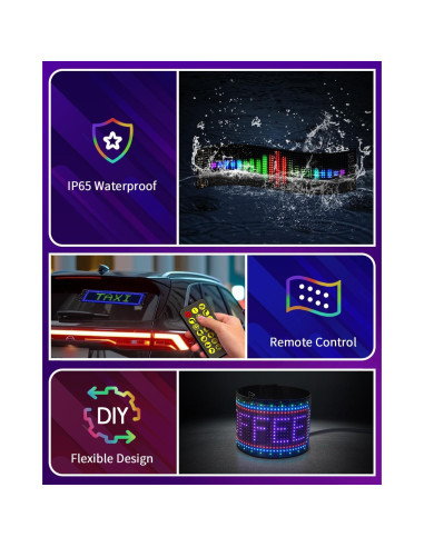 Cartel LED Publicitario SUNLINKCO 20x18 cm Control APP