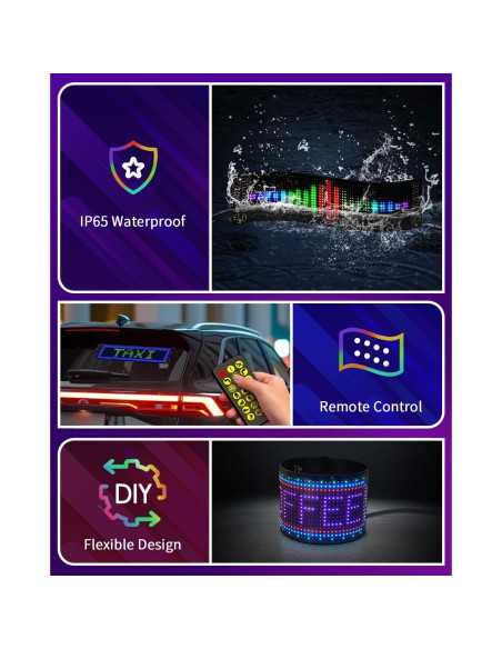 Cartel LED Publicitario SUNLINKCO 20x18 cm Control APP Cartel LED Publicitario SUNLINKCO 20x18 cm Control APP