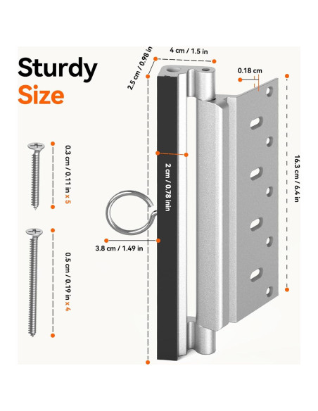 Bloqueo de Seguridad para Puerta Tonitrui DL8 Plata 20.32cm Bloqueo de Seguridad para Puerta Tonitrui DL8 Plata 20.32cm