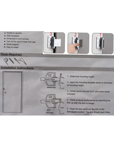 Cerradura de Seguridad Szliyands de Acero Inoxidable 304 - 2 Paquetes