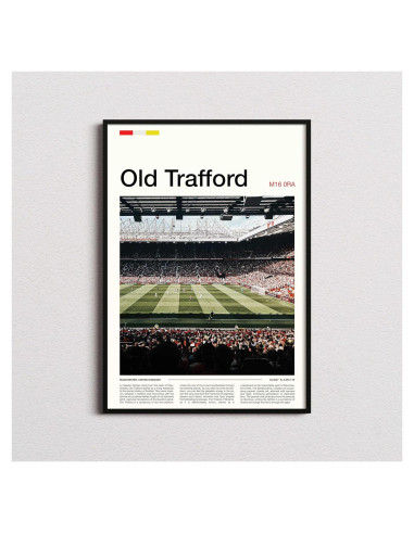 Póster de Old Trafford en Lienzo 91x61 cm Sin Marco