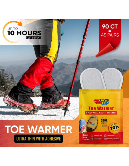 Calentadores de Dedos Sport Temp TOEW-A-10H - 45 Pares Calentadores de Dedos Sport Temp TOEW-A-10H - 45 Pares