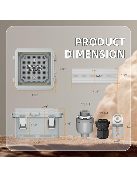 Caja Eléctrica Exterior Joinfworld IP67 15x15cm Resistente Caja Eléctrica Exterior Joinfworld IP67 15x15cm Resistente