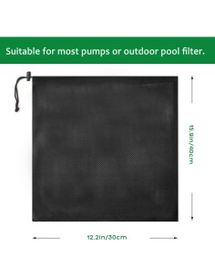 Bolsa de Filtro para Bomba Hecaty 31x40 cm - 2 Pcs Nylon 2