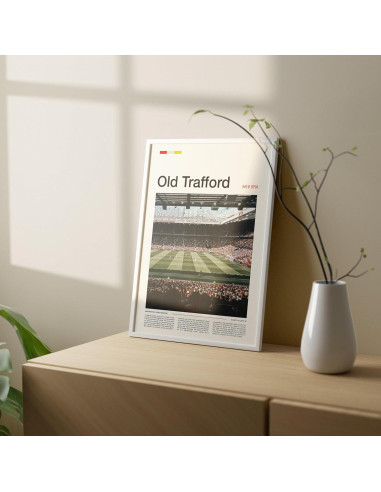Póster de Old Trafford en Lienzo 91x61 cm Sin Marco