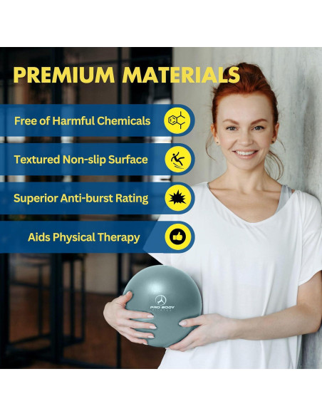 Pelota de Ejercicio Inflable ProBody Pilates 22.86 cm Aqua Pelota de Ejercicio Inflable ProBody Pilates 22.86 cm Aqua
