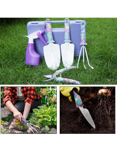 Juego de Herramientas de Jardín LEKEONE 5 Piezas Ergonómico