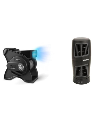 Ventilador Utilitario Pivotante Lasko 12" + Torre Twist-Top