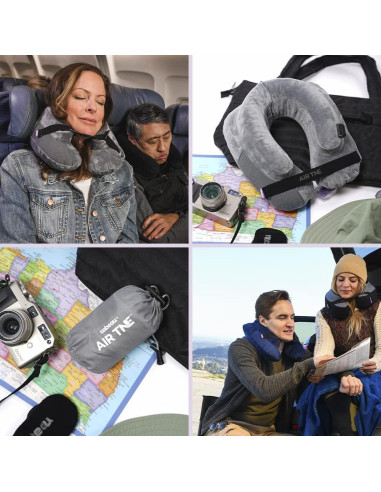 Almohada Inflable de Viaje Cabeau AirTNE - Ajustable y Compacta