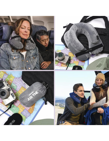Almohada Inflable de Viaje Cabeau AirTNE - Ajustable y Compacta Almohada Inflable de Viaje Cabeau AirTNE - Ajustable y Compacta