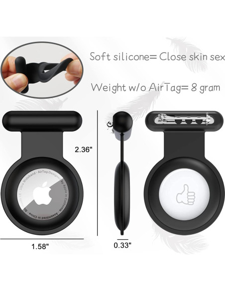 Soporte Oculto para AirTag Apple - Funda Silicona Niños 4 Unidades Soporte Oculto para AirTag Apple - Funda Silicona Niños 4 Unidades