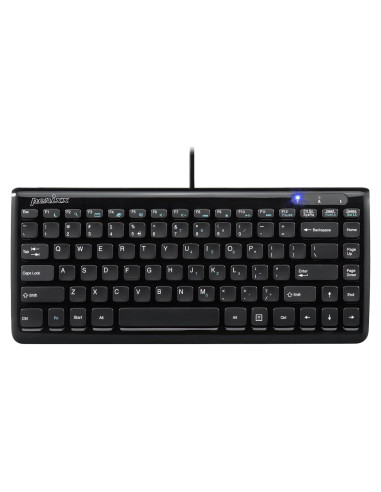 Teclado Mini USB Perixx PERIBOARD-407B - Negro Brillante