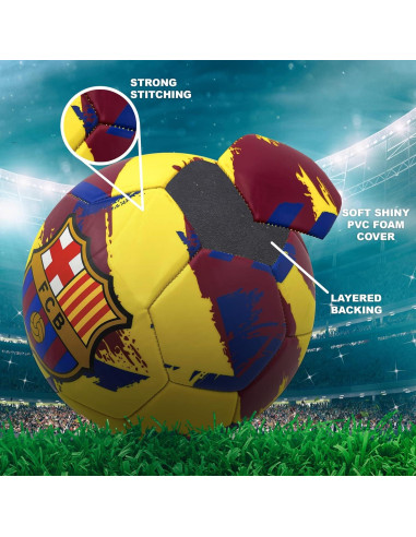 Balón de Fútbol Tamaño 3 Oficial FC Barcelona Icon Sports