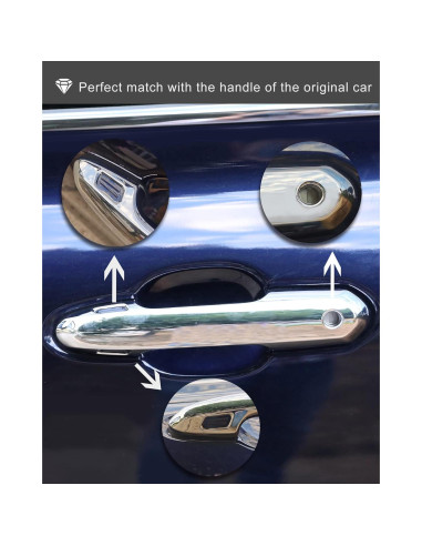 Cubiertas de Manija de Puerta YAKANEY para Toyota RAV4/Highlander 2019-2025