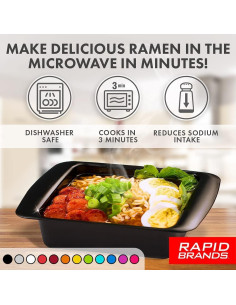 Cocinero de Ramen Instantáneo Rapid Brands - Apto Microondas 2