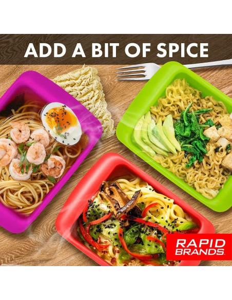 Cocinero de Ramen Instantáneo Rapid Brands - Apto Microondas Cocinero de Ramen Instantáneo Rapid Brands - Apto Microondas