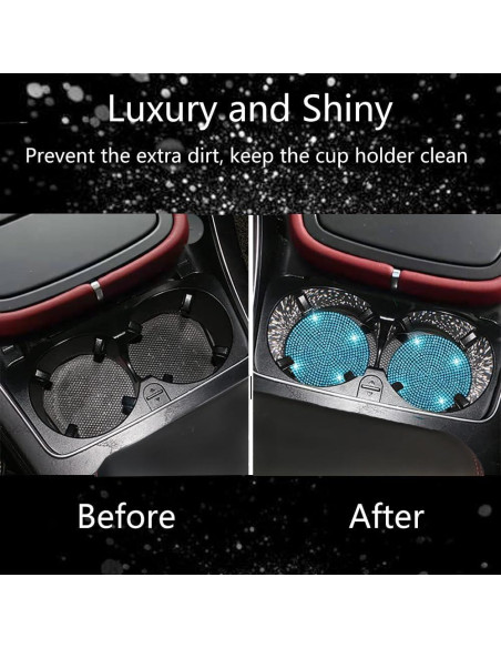 Soporte para Tazas de Coche NBTEPEM 2 pcs Acuamarina Antideslizante Soporte para Tazas de Coche NBTEPEM 2 pcs Acuamarina Antideslizante