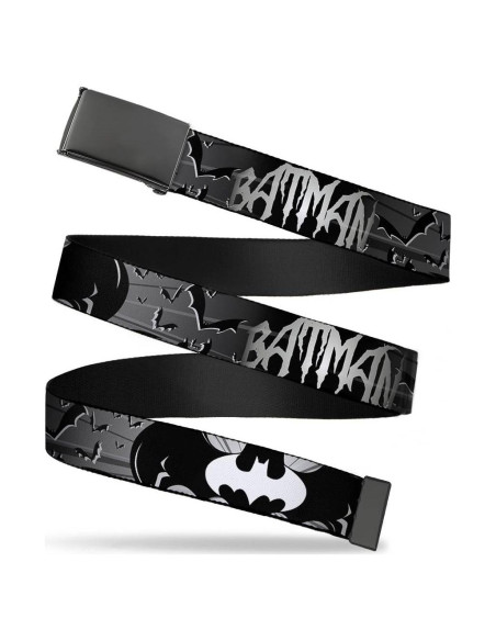 Cinturón de Tela Buckle-Down Batman 3.18 cm Ajustable Cinturón de Tela Buckle-Down Batman 3.18 cm Ajustable