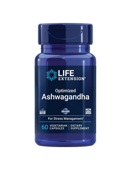 Suplemento Ashwagandha Life Extension 60 Cápsulas - Alivio Estrés Suplemento Ashwagandha Life Extension 60 Cápsulas - Alivio Estrés