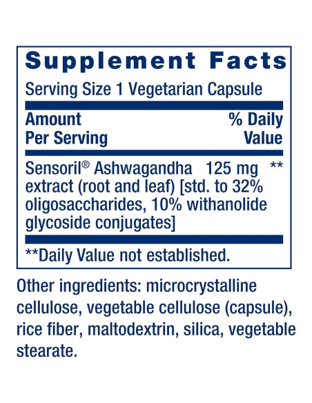 Suplemento Ashwagandha Life Extension 60 Cápsulas - Alivio Estrés Suplemento Ashwagandha Life Extension 60 Cápsulas - Alivio Estrés