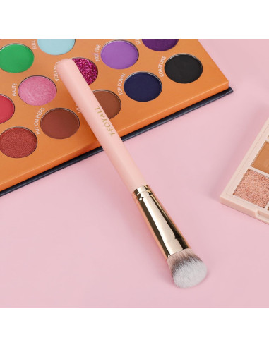 Brocha Angulada Plana TEOYALL para Corrector y Bronceador - Cerdas Sintéticas