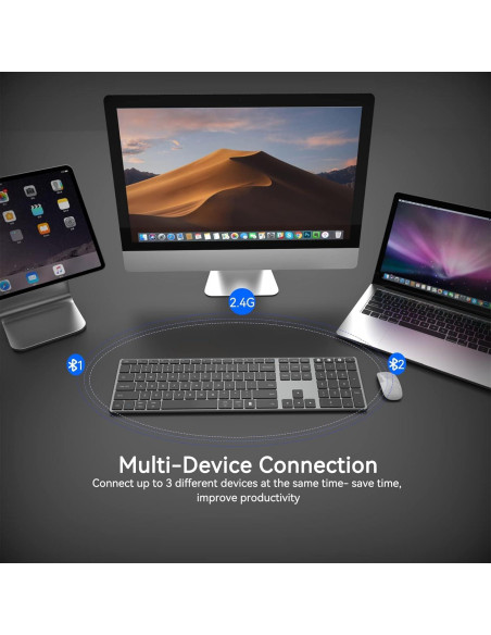 Teclado Inalámbrico AUSDOM Sofkeys 4 Bluetooth Recargable Teclado Inalámbrico AUSDOM Sofkeys 4 Bluetooth Recargable