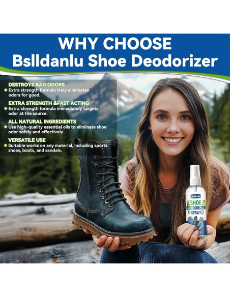 Spray Desodorante Natural para Zapatos Balldanlu 118 ml Spray Desodorante Natural para Zapatos Balldanlu 118 ml