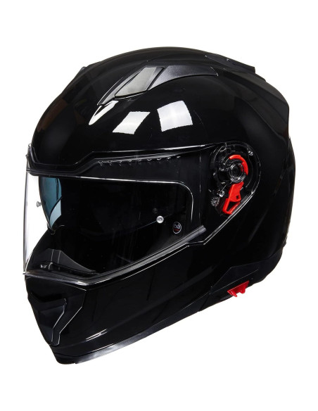 Casco Modular ILM 909 para Motocicleta Negro Brillante S Casco Modular ILM 909 para Motocicleta Negro Brillante S