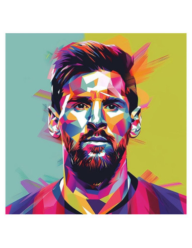 Póster de Arte Giclee Lionel Messi ArtDirect 121.92x121.92 cm