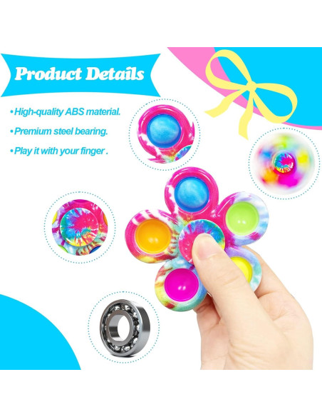 Paquete de 30 Spinners Antiestrés SUNPROUND para Niños Paquete de 30 Spinners Antiestrés SUNPROUND para Niños