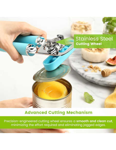 Abrelatas Manual Spring Chef Acero Inoxidable 22.23 cm Aqua Sky Abrelatas Manual Spring Chef Acero Inoxidable 22.23 cm Aqua Sky