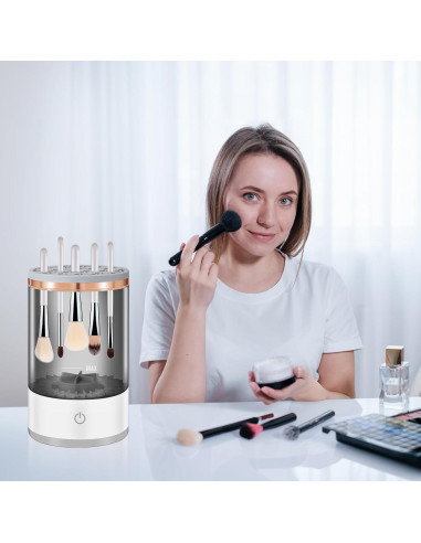 Limpiadora de Brochas de Maquillaje Eléctrica 2 en 1 - CJDropshipping