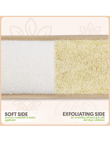 Esponja de Espalda Loofah Natural Almooni 96.5 cm Exfoliante