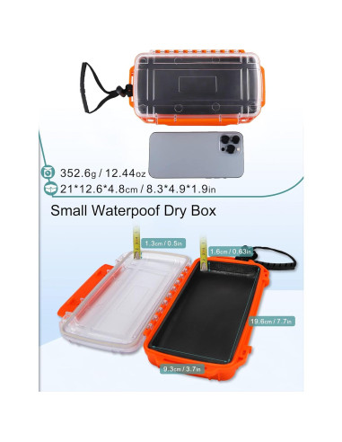 Caja Secadora Impermeable Avlcoaky 19.6x9.4cm Naranja