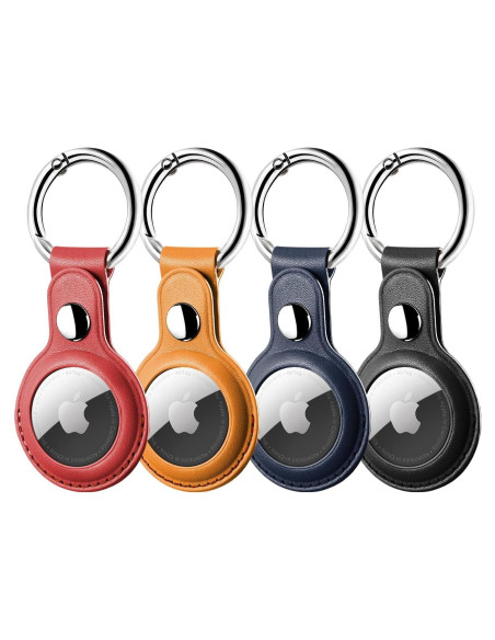 Soporte de cuero para AirTag LETREEN - Paquete de 4 unidades Soporte de cuero para AirTag LETREEN - Paquete de 4 unidades