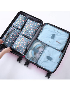 Conjunto de 7 Cubos de Empaque Fxkoolr - Impermeables Azul 2