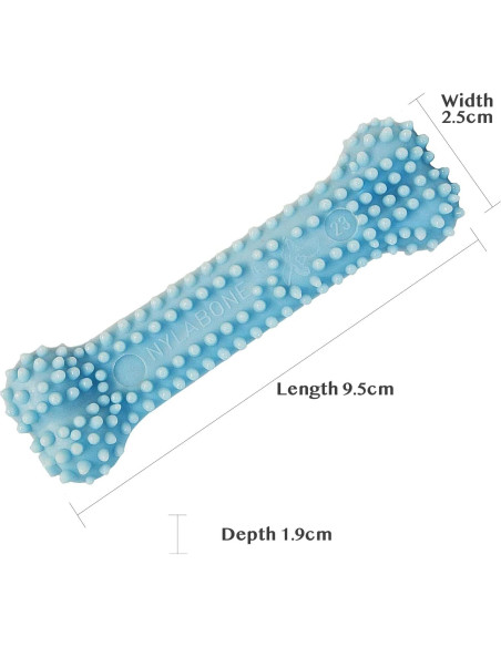 Hueso de Masticar Texturizado Nylabone para Cachorros - Sabor Pollo, Pequeño hasta 6.8 kg Hueso de Masticar Texturizado Nylabone para Cachorros - Sabor Pollo, Pequeño hasta 6.8 kg
