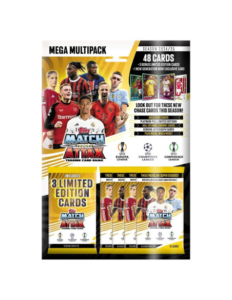 Mega Multipack Tarjetas Match Attax 2024 Topps - 48 Tarjetas + 4 LE Mega Multipack Tarjetas Match Attax 2024 Topps - 48 Tarjetas + 4 LE