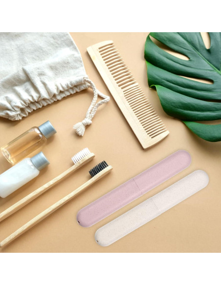 Estuches para Cepillos de Dientes de Viaje VOCOSTE 2 Piezas Estuches para Cepillos de Dientes de Viaje VOCOSTE 2 Piezas