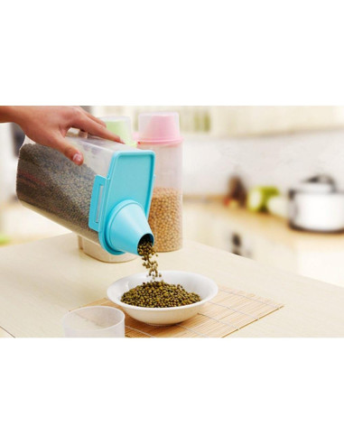 Contenedor de Almacenamiento PISSION para Comida de Mascotas Azul