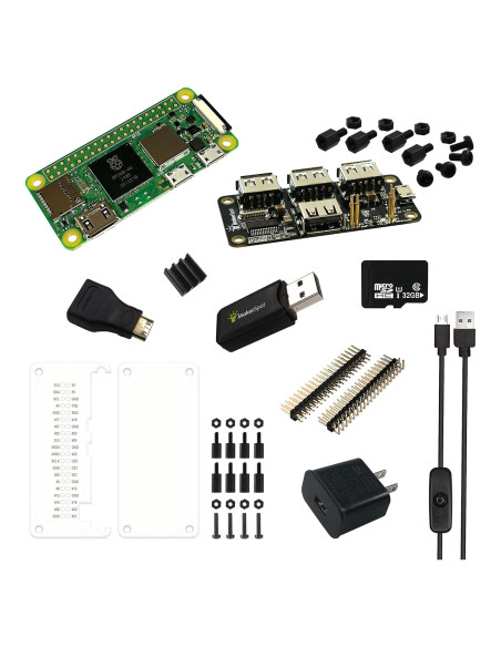 Kit de Inicio MakerSpot Raspberry Pi Zero 2 W con Hub USB 4 Puertos Kit de Inicio MakerSpot Raspberry Pi Zero 2 W con Hub USB 4 Puertos