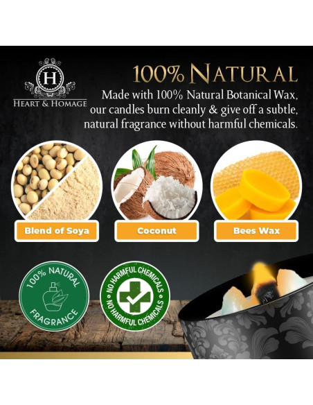 Vela de Meditación Aromática Corazón y Homenaje 250 g Vela de Meditación Aromática Corazón y Homenaje 250 g