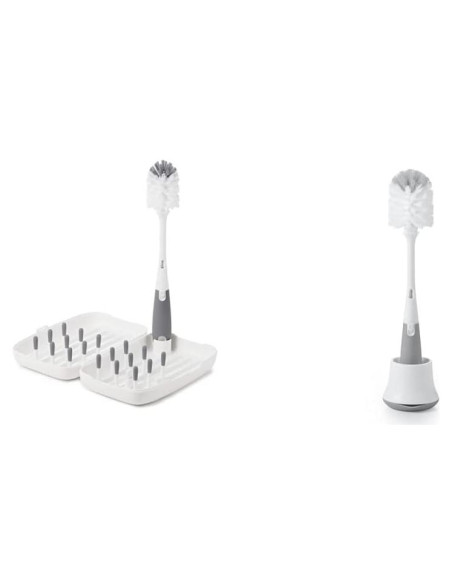 Rack de Secado de Viaje OXO Tot + Cepillo para Botellas Gris Rack de Secado de Viaje OXO Tot + Cepillo para Botellas Gris