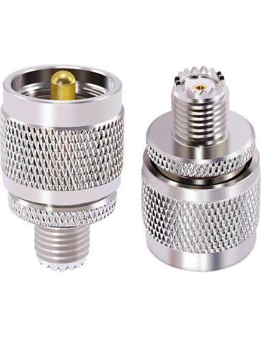 Adaptador Coaxial UHF Macho a Mini UHF Hembra 2PCS