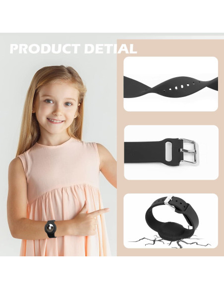 Paquete de 2 Pulseras Ajustables para Apple AirTag - WALLFID Paquete de 2 Pulseras Ajustables para Apple AirTag - WALLFID
