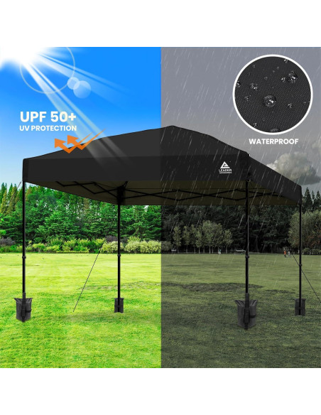 Cubierta de Toldo Leader Accessories 10x10m Impermeable UV50+ Cubierta de Toldo Leader Accessories 10x10m Impermeable UV50+