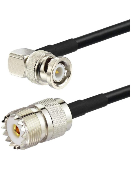 Cable Coaxial RG58 Superbat BNC Macho a SO239 30 cm - 2 Pcs Cable Coaxial RG58 Superbat BNC Macho a SO239 30 cm - 2 Pcs