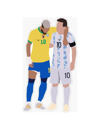 Imán Vinilo 5" Messi y Neymar - Vision Graphics